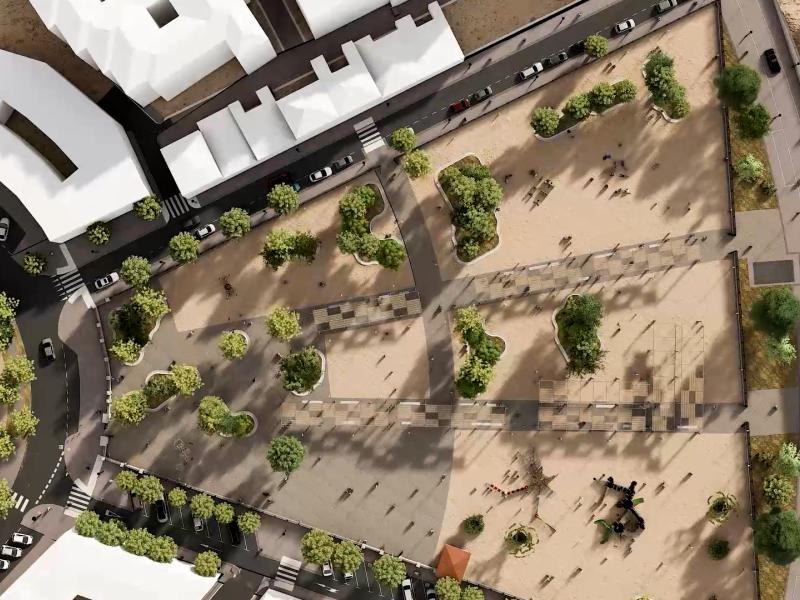 Render del parque que la Comunidad de Madrid construirá en la zona de El Pilar